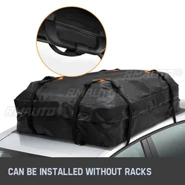 120x90x44cm 420D Large Waterproof Car Cargo Rooftop Luggage Carrier Black Storage Cube Bag Travel SUV Van For Cars Body Kit