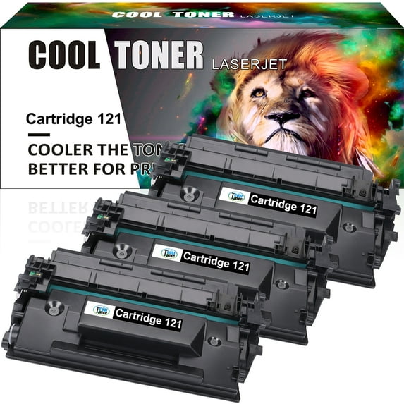 121 Black Toner Cartridge Compatible for Canon Cartridge 121 CRG121 CGR-121 imageCLASS D1620 D1650 series Laser Printer (3-Pack)