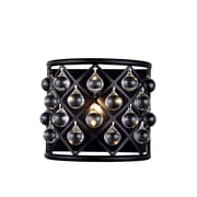 1213 Madison Collection Wall Sconce W11.5in H10.5in Ext 6.5in Lt1 Mocha Brown Finish Royal Cut Crystal Clear