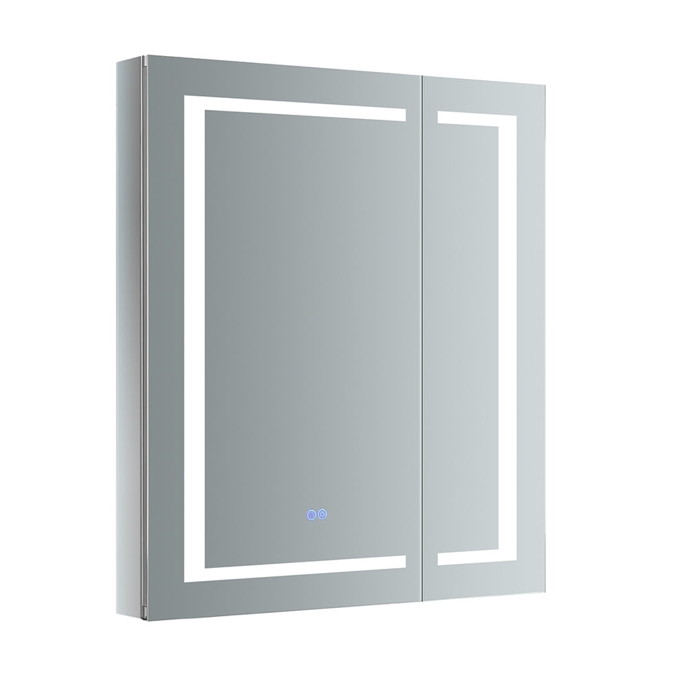 Mirrored Frameless LED Lighted Medicine Cabinet with Defogger