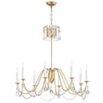 thumbnail image 1 of 12168GL/CRY Maxim Lighting Plumette - 8 Light Chandelier In Traditional Style-30 Inches Tall and 36 Inches Wide-Gold Leaf Finish    -Traditional, 1 of 2
