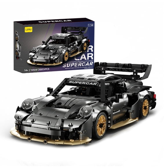 1218PCS 1:14 Scale Sports Racing Car Building Blocks Sets Assembly Super Car Model Bricks Desktop Ornaments Gifts For Adult Boys