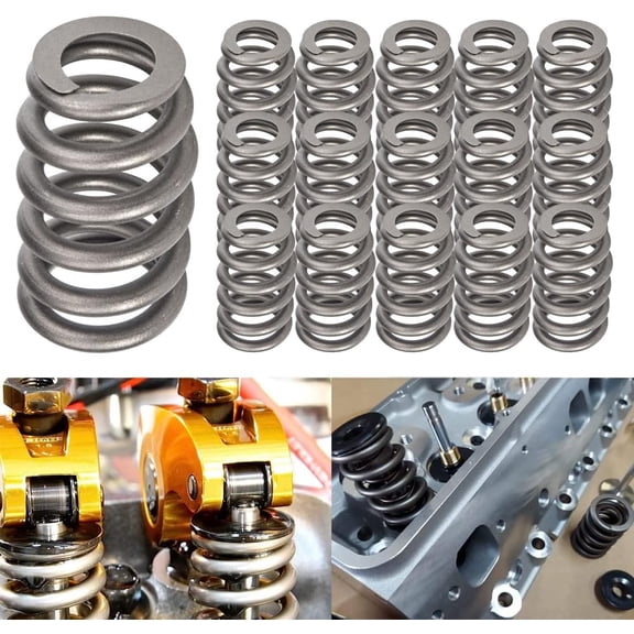 1219 Drop-In Valve Springs, 16 Pack Beehive Springs Set 1200 Series 625'' Lift Compatible with GM LS Series Engines 4.8L 5.3L 5.7L 6L 6.2L LS1 LS2 LS3 LS4 LS6 LS7 LS9 LSA LSJ LSX LQ4 LQ9 LM7