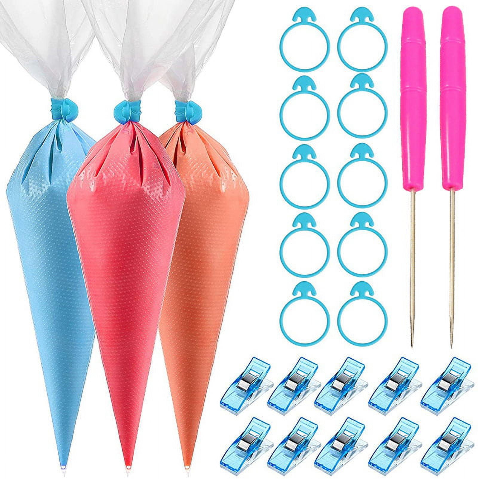 https://i5.walmartimages.com/seo/122-Pieces-Tipless-Piping-Bags-100pcs-Disposable-Pastry-Bag-Royal-Icing-Cookies-Decorating-10-Ties-10-Clips-2-Scriber-Needle-Best-Cookie-Cake-Tools-R_a2a9055e-a30f-4a76-bdec-09d4ef7873d3.5640d0d000591212cda8b168c87831d5.jpeg