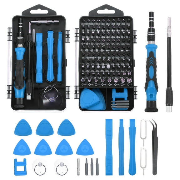 122 in 1 Magnetic Precision Screwdriver Set Electronics Repair Tools Kit for Cellphone Mobile Phone Laptop, Blue