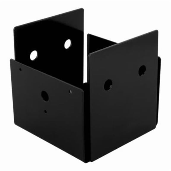 1220VP 5" x 5-1/2" x 5-5/8" Indio Post Base - Black