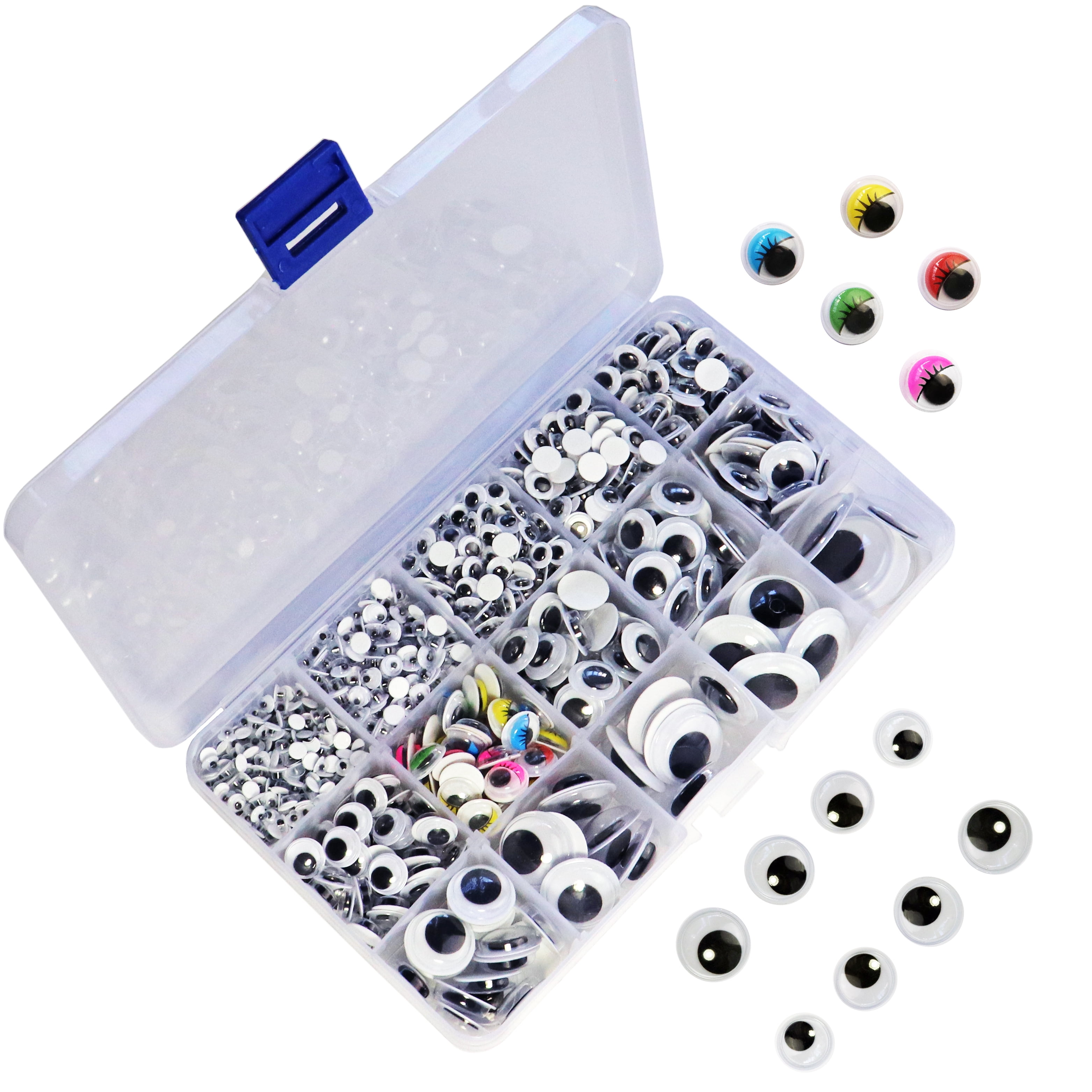 1221 Pieces Wiggle Googly Eyes Self Adhesive Wiggle Eyes (Assorted