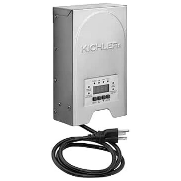 12217-200 Watt 12V/15V Multi-Tap Low Voltage Outdoor Landscape Transformer with Digital Timer and Built in Protector - Weatherproof