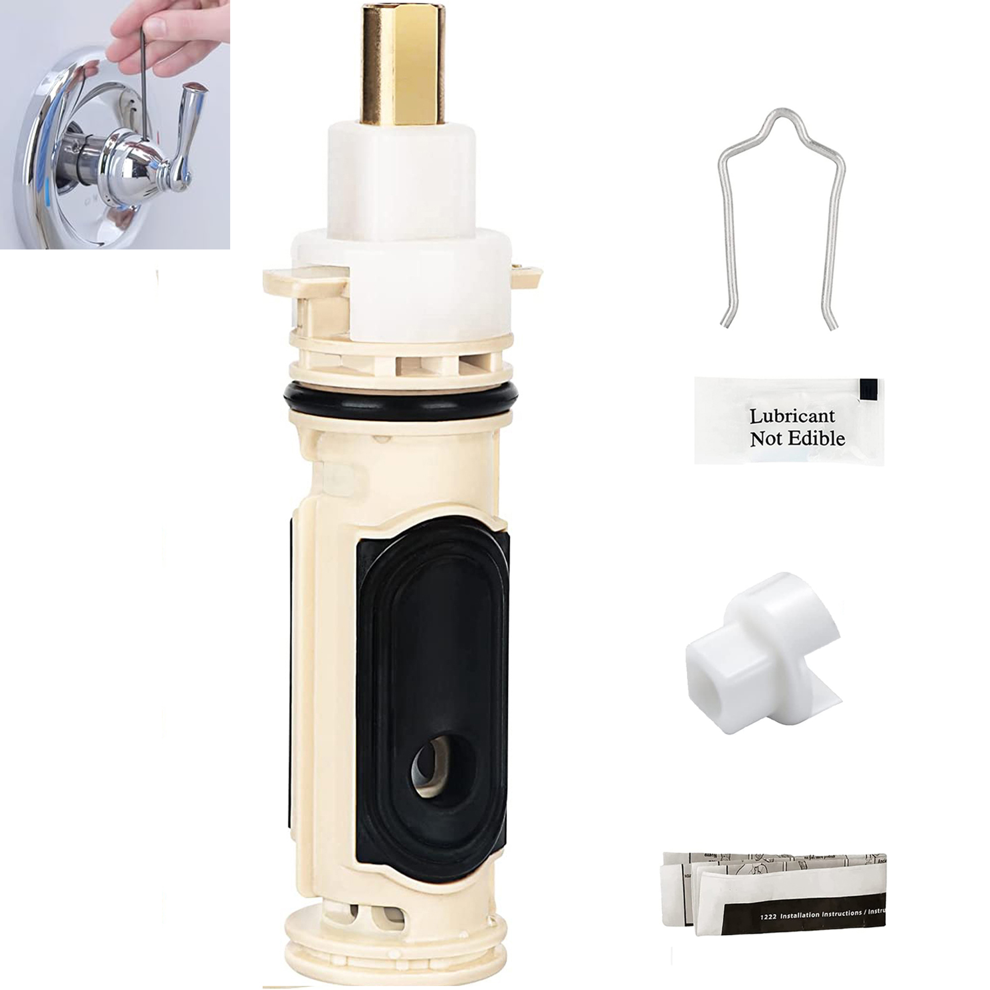 FlowRite Replacement for Moen 1222 Shower Cartridge PosiTemp Pressure