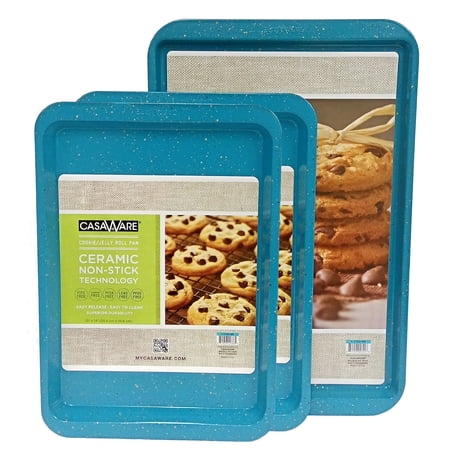 122263 Blue Granite Cookie Sheet 3 Pieces Set