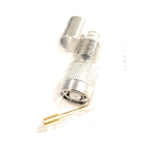 122393-RP AMPHENOL Connector TNC Plug (Reverse Polarity Female Center Gold PIN) (1PC) Crimp Type FITS RG8 / LMR400