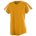 thumbnail image 1 of 1225A Ladies Diamond Jersey, Gold and White, 2X, 1 of 1