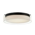thumbnail image 1 of 12284CLSWBK Maxim Lighting Duo - 16 Inch 28W 1 LED Round Flush Mount-Black Finish, 1 of 4
