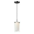 thumbnail image 1 of 12289CLSWBK Maxim Lighting Duo - 10.75 Inch 9W 1 LED Mini Pendant-Black Finish    -Traditional Installation, 1 of 7