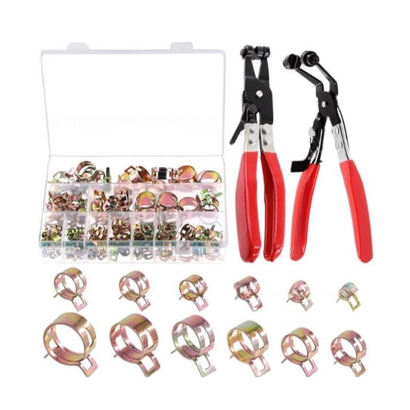 122pcs Multipurpose Spring Steel Clamps for Pipes and Cable Managements