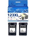thumbnail image 1 of 123 123XL F6V19AE F6V18AE Ink Cartridges Compatible for 1110 1111 1112 2130 2132 2134 3830 3831 3832 3834 Printers, Leak-Proof Design Crisp Printing, Home & Office Use, 1 of 7
