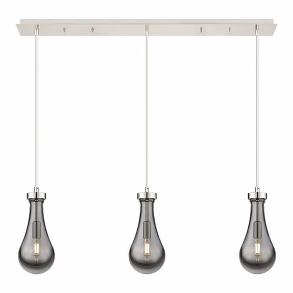 Innovations Lighting - Owego - 3 Light Cord Hung Linear Pendant In Art Deco