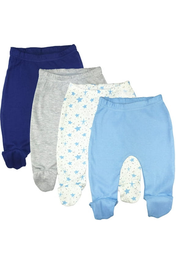 Baby 100% Cotton Infant Pants with Footies 100% Cotton Unisex Boys Girls Multipacks