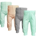 thumbnail image 1 of 123 Bear Cotton Spandex Infant and Toddler Pants, 4 Pack, 1 of 1