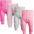thumbnail image 1 of 123 Bear Cotton Spandex Infant and Toddler Pants, 4 Pack, 1 of 1