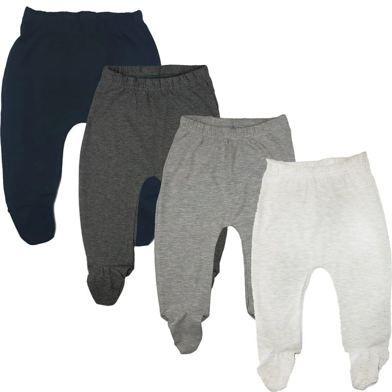 123 Bear Cotton Spandex Baby Pants with feet Baby leggings with footies