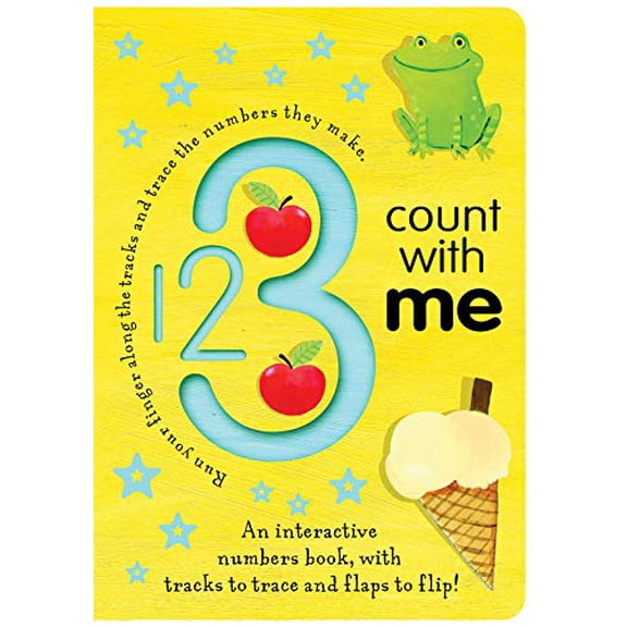 Pre-Owned 123 Count with Me: An Interactive Numbers Book with Tracks to Trace and Flaps to Flip! (Board book) 1589258738 9781589258730
