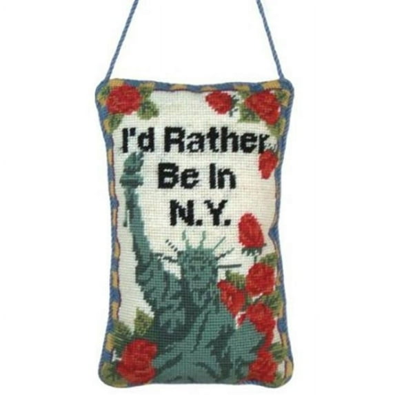 123 Creations C178H In N. Y. . . . petit-point doorknob hanger
