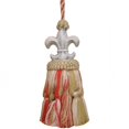 thumbnail image 1 of 123 Creations C393G Fluer de Lis-green hand painted tassel, 1 of 1