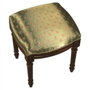 123 Creations C692FS Dragonfly-Green Fabric Upholstered Stool