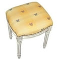 thumbnail image 1 of 123 Creations C695WFS Butterfly-Yellow Fabric Upholstered Stool, 1 of 1