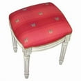 thumbnail image 1 of 123 Creations C696WFS Butterfly-Red Fabric Upholstered Stool, 1 of 1