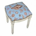 thumbnail image 1 of 123 Creations C701WFS Seashell Needlepoint Stool, 1 of 1