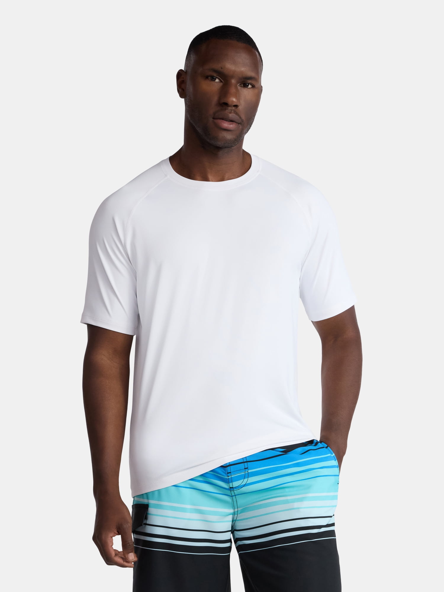 George Men's & Big Men's Short Sleeve Sun Shirt with UPF50+, Sizes S-3XL