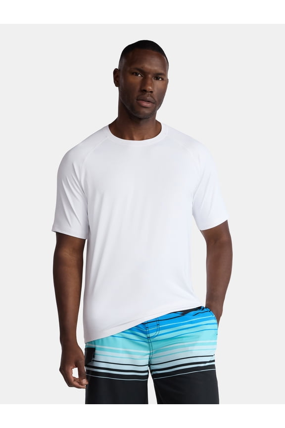 Men's & Big Men's Short Sleeve Sun Shirt with UPF50+, Sizes S-3XL