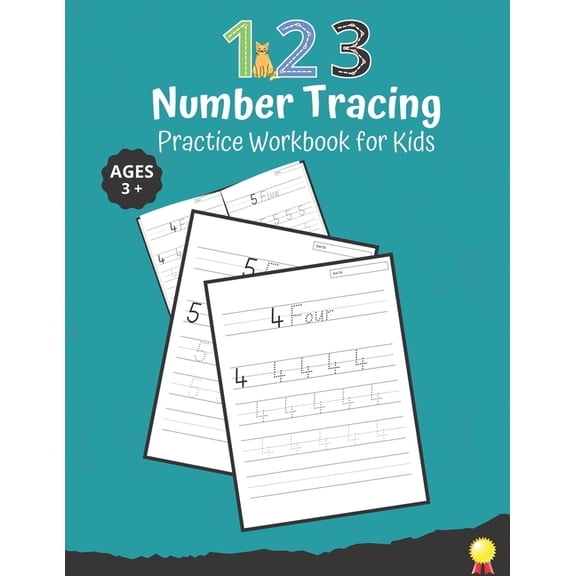 123 Number Tracing Practice Workbook for Kids: Practice Workbook To Learn writing Numbers From 1 To 98 For Preschoolers , (Paperback)