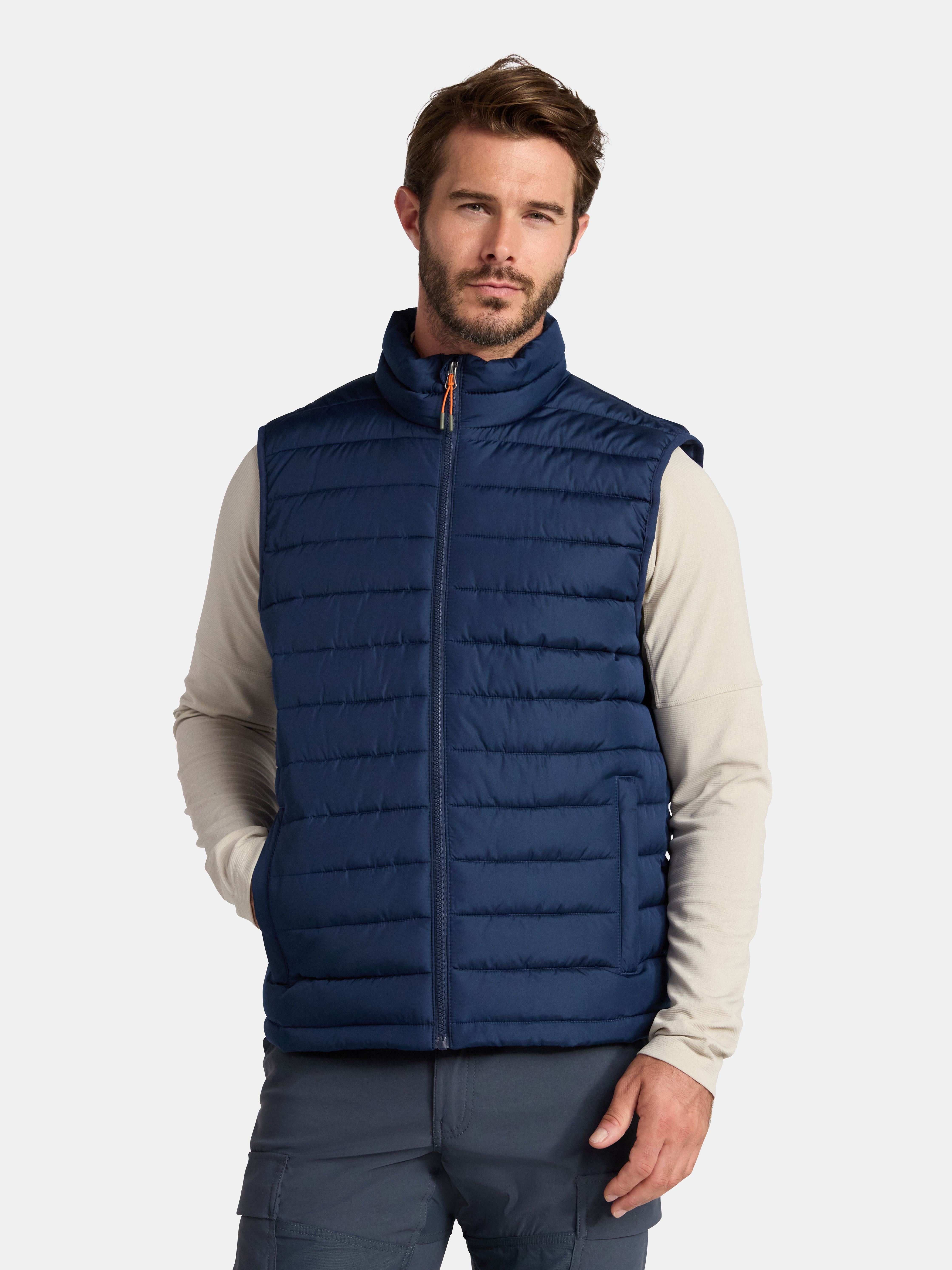 Ozark Trail Men's and Big Men's Puffer Vest, Sizes S-3XL
