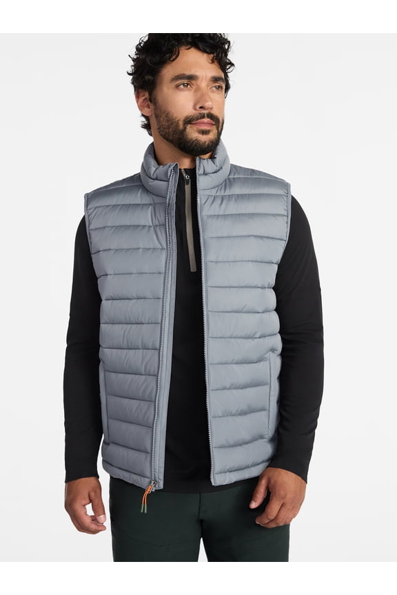 Men's and Big Men's Puffer Vest, Sizes S-3XL