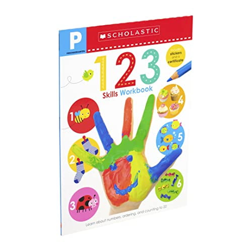 Pre-Owned 123 Pre-K Workbook: Scholastic Early Learners (Skills Workbook) (Paperback) 1338304984 9781338304985