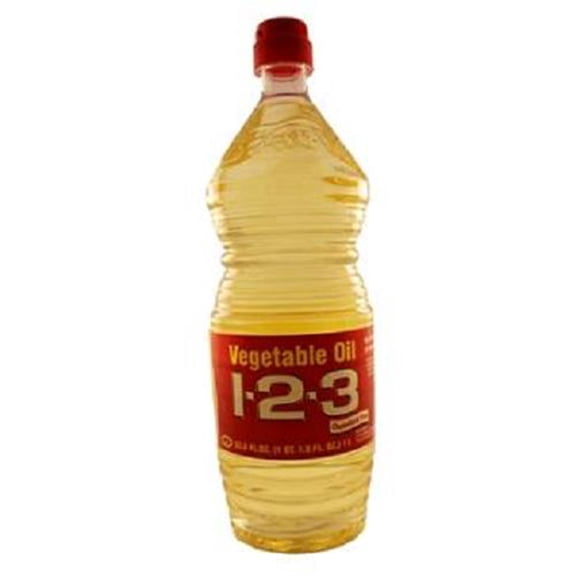 123, Vegetable Cooking Oil, 33.8oz Count 1 - Cooking Oil & Spray / Grab Varieties & Flavors