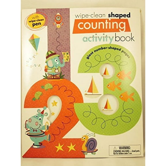 123 Wipe-Clean Shaped Counting Activity Book