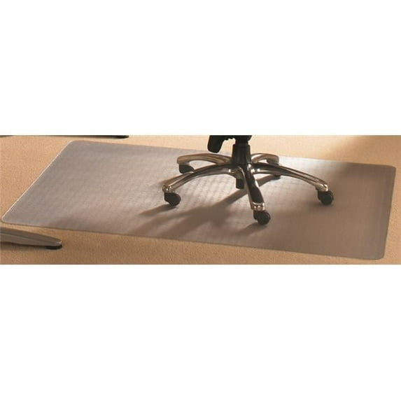 1230025EV Cleartex Advantagemat PVC Rectangular Chair Mat - 48 x 118 in.