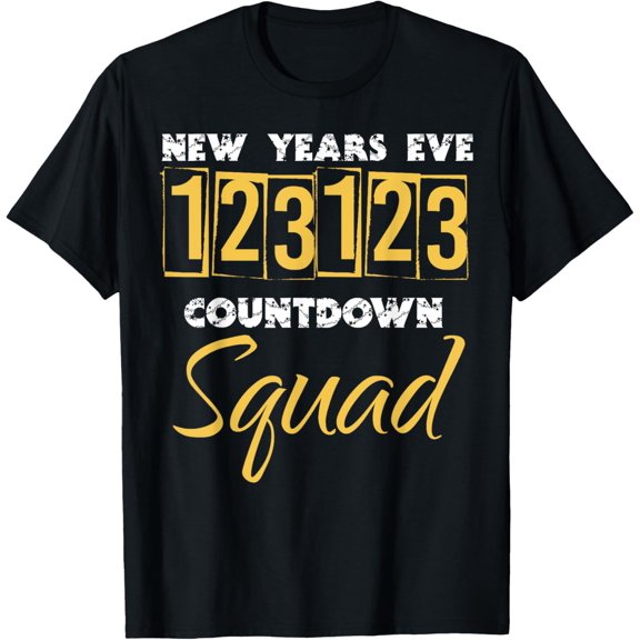 123123 Happy New Year 2023 Celebration New Years Eve T-ShirtMen and women, Black T-shirt, size: Extra large