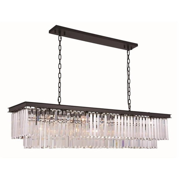 1232D60MB-RC Sydney 12 Light Matte Black Chandelier