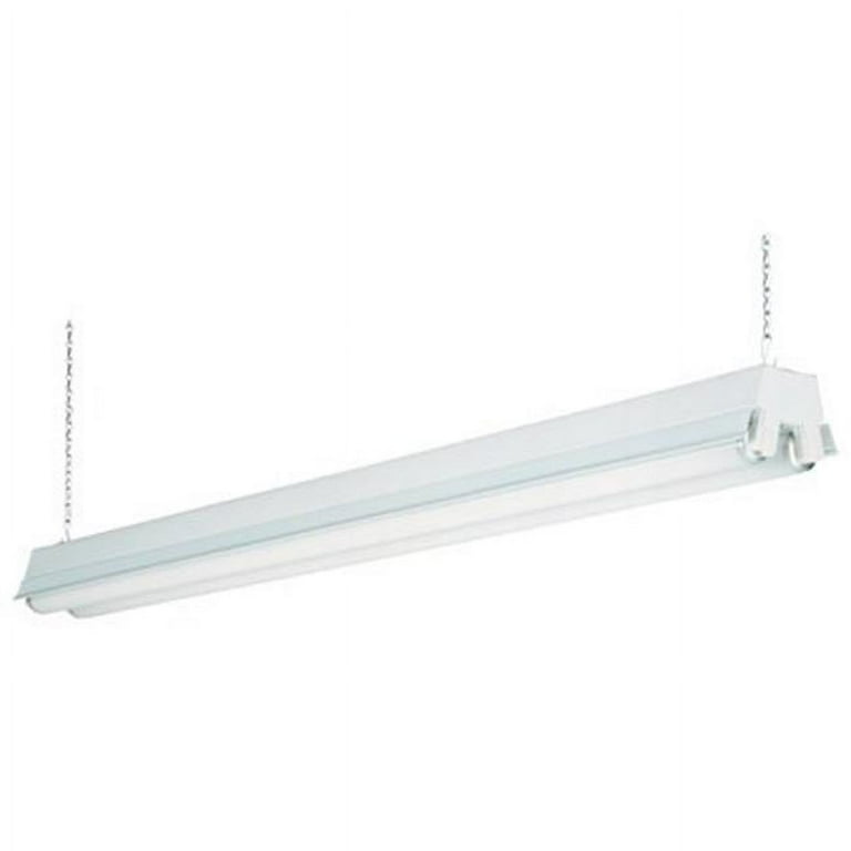 2-Light White T8 Fluorescent Residential Shop Light 2-Light White T8 Fluorescent Residential Shop Light