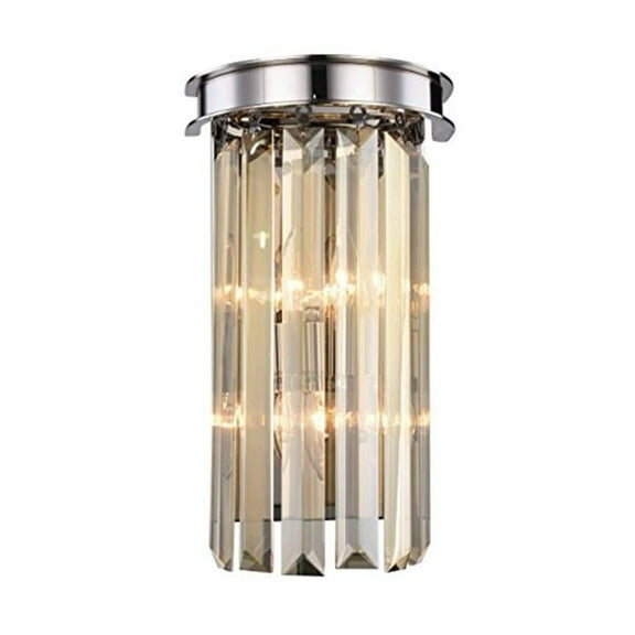 1238W8PN-GT-RC Sydney 2 Light Wall Sconce Royal Cut Crystals - Polished Nickel