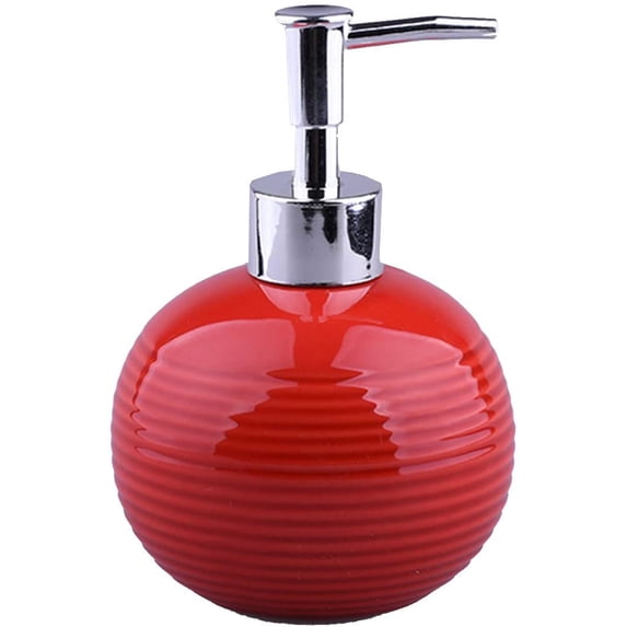 123Arts Ceramics Retro Soap Dispenser with Pump Soap Bottle Lotion Bottle