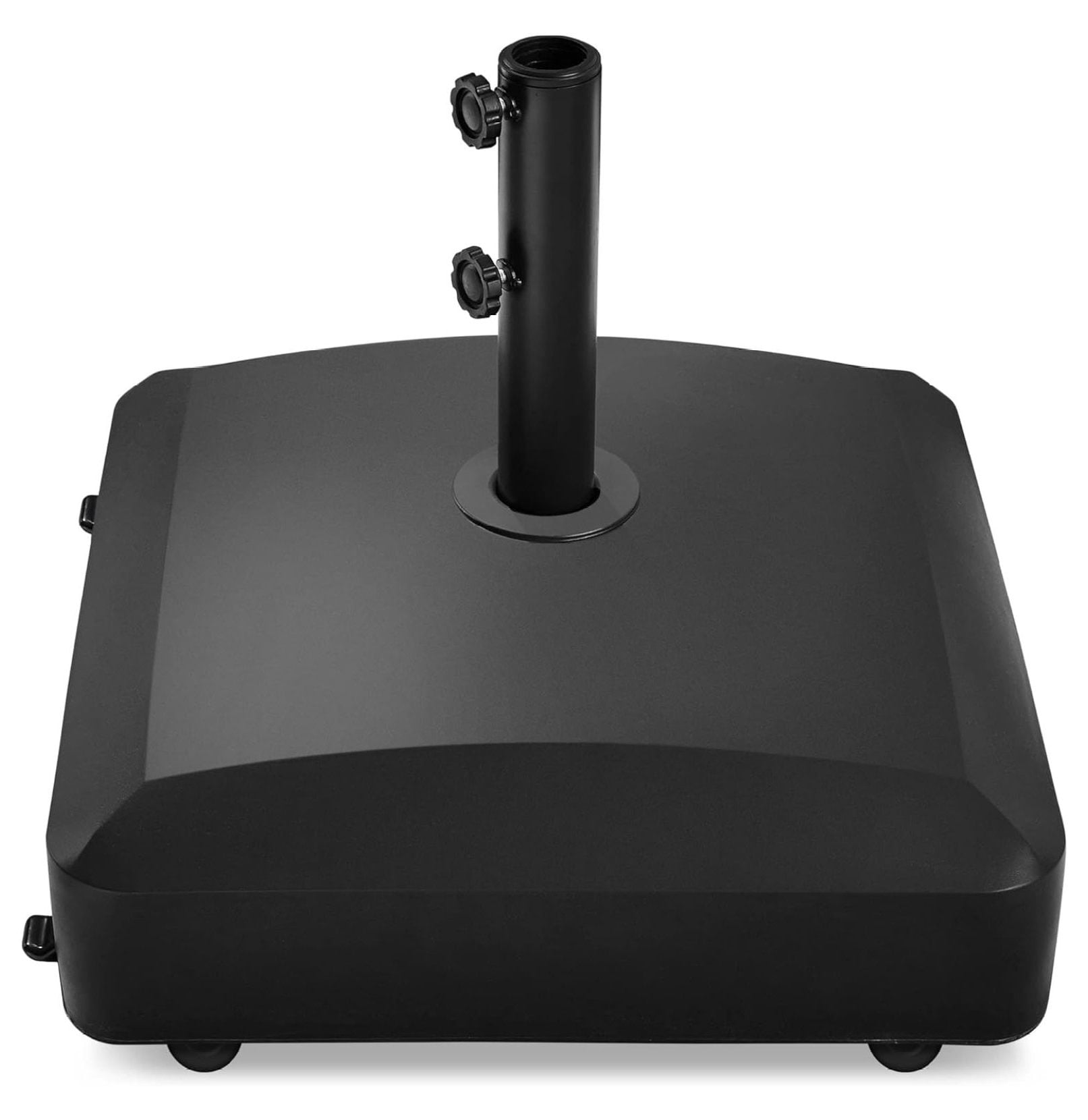 Black Heavy Duty Fillable Umbrella Base with Wheels