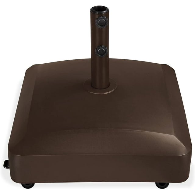 123lb Capacity Fillable Mobile Umbrella Base Heavy Duty Market Stand