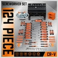 thumbnail image 1 of 124-Piece Magnetic Screwdriver Set with Plastic Racking, Precision Tools for  & Professional Use, 1 of 8