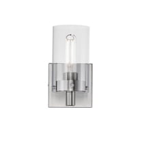 12401CLSN Maxim Lighting Pinn - 1 Light Wall Sconce-8.25 Inches Tall and 4.75 Inches Wide-Satin Nickel Finish